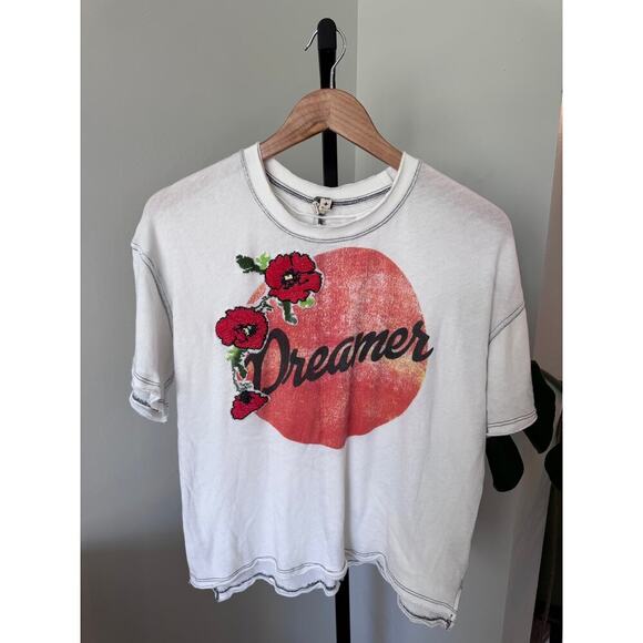 We The Free Tops - We The Free Womens Dreamer White Floral T Shirt